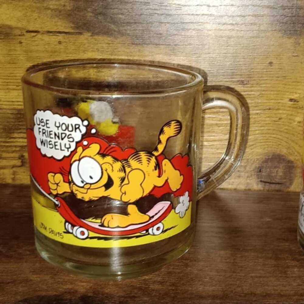 1978 McDonald’s Garfield Glass Coffee Cups